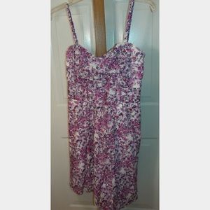 Purple Floral dress.